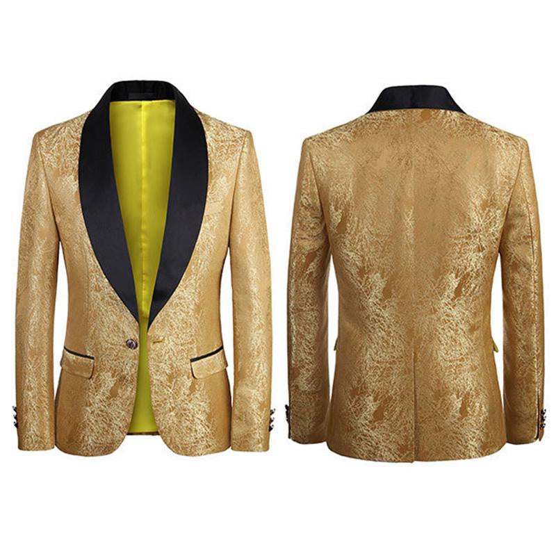 Shawl Lapel Tuxedo Suit Blazer