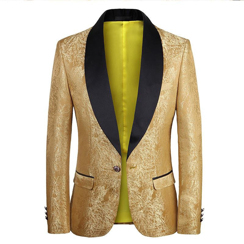 Shawl Lapel Tuxedo Suit Blazer