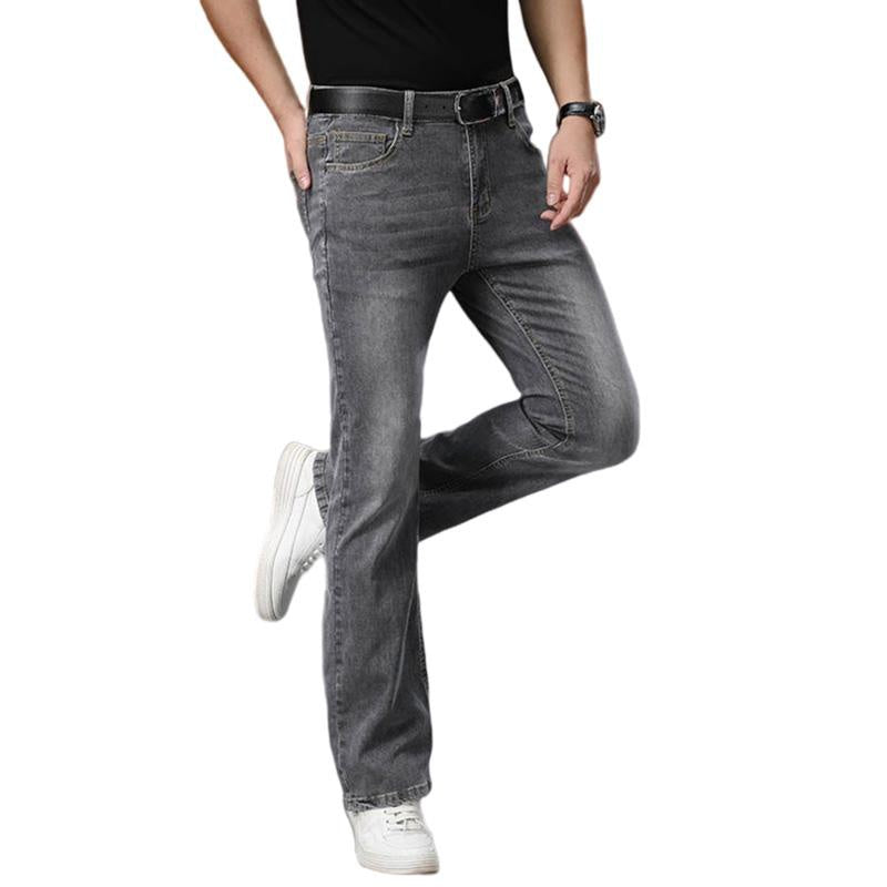 Mens Flared Stretch Denim Pants Bell Bottom Flares Jeans Trousers