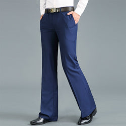 Slim Fit Flare Formal Dress Trousers