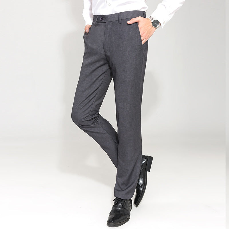 Flat Front Straight Fit Formal Dress Pants