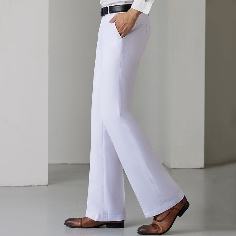 Alexander McQueen Narrow Bootcut Trousers with Satin Band | Neiman Marcus