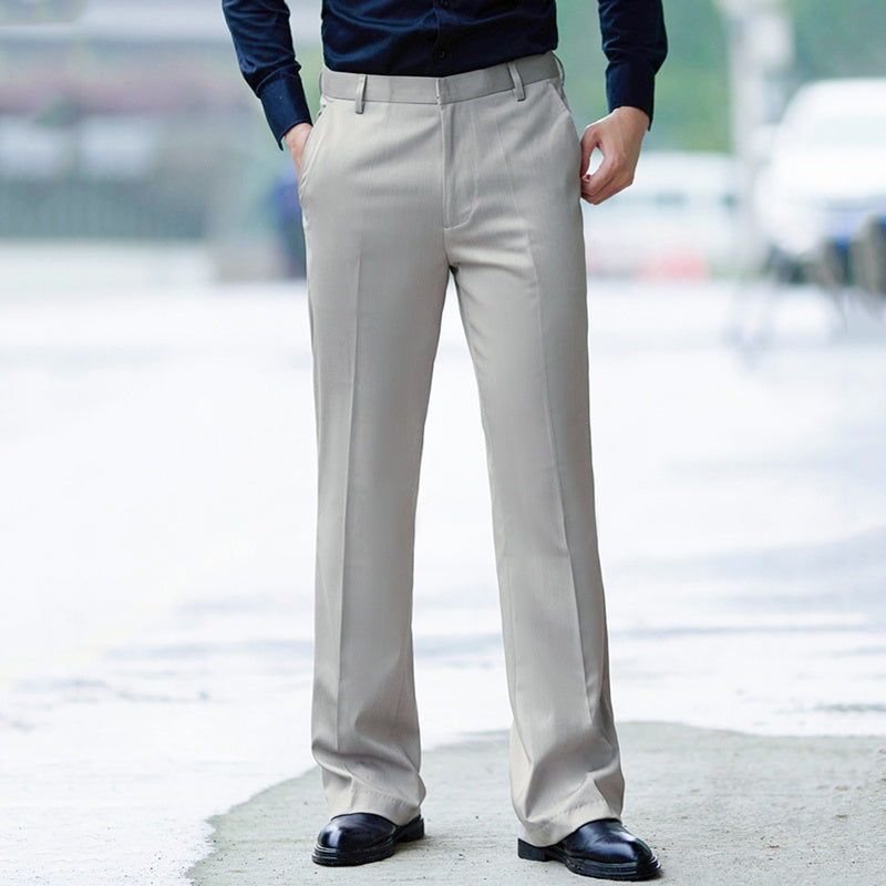 Flat Front Straight Fit Formal Dress Pants