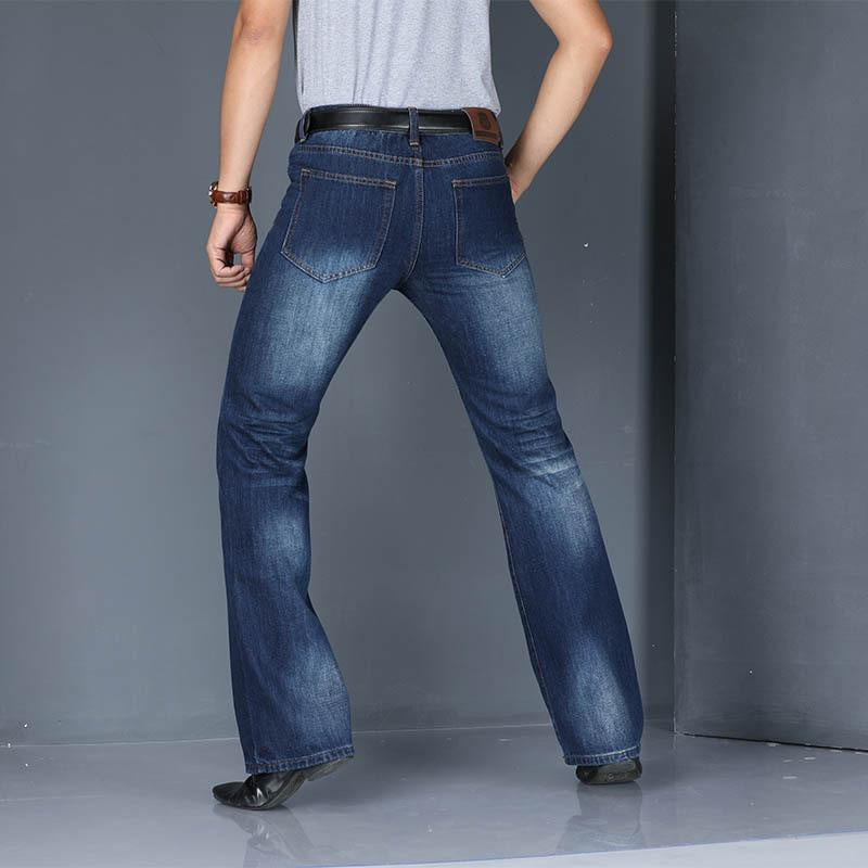 Women Flared Denim Pants Bell Bottom Jeans Vintage 60s 70s Wide