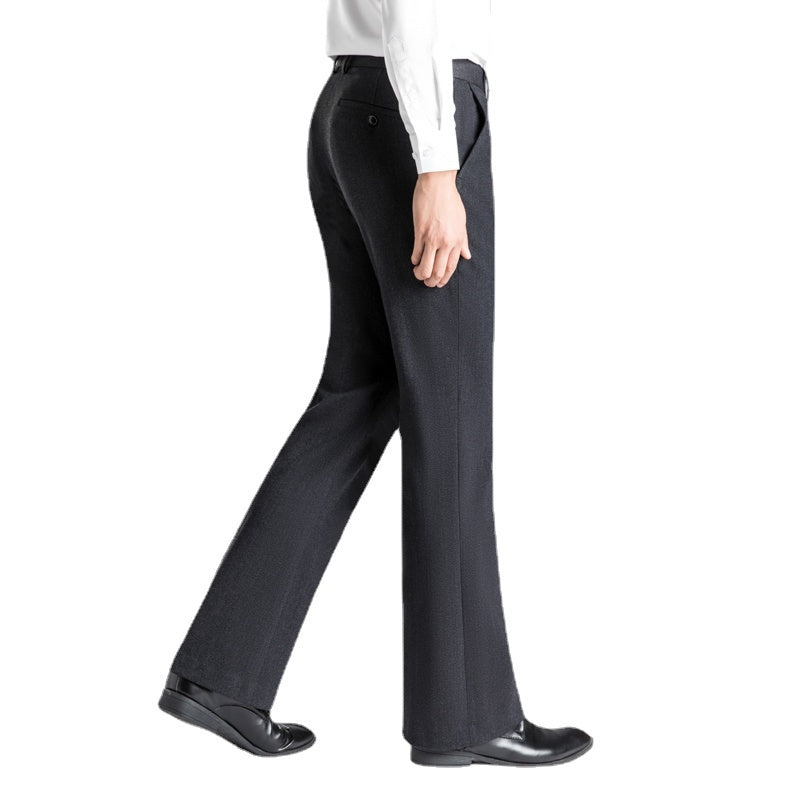 Men Bell Bottom Flare Pants Vintage Slim Bootcut Fit Formal Dress Trousers  – HAORUN